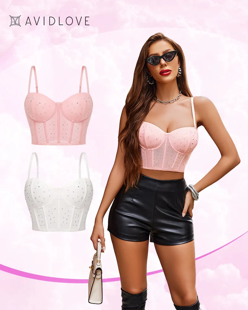 2 Pack Corset Tops Push Up Bustiers