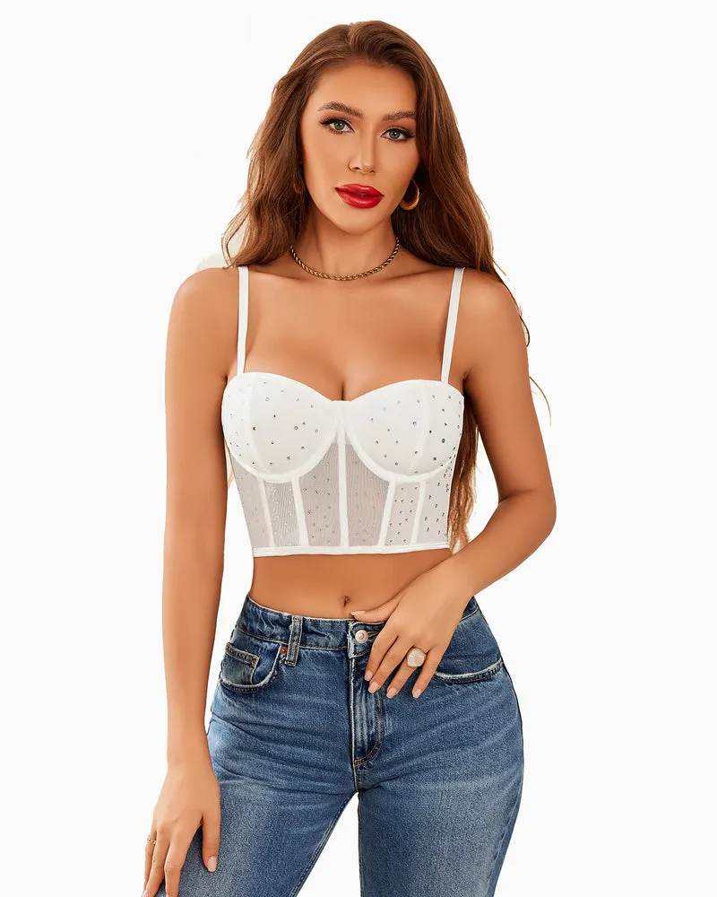 2 Pack Corset Tops Push Up Bustiers