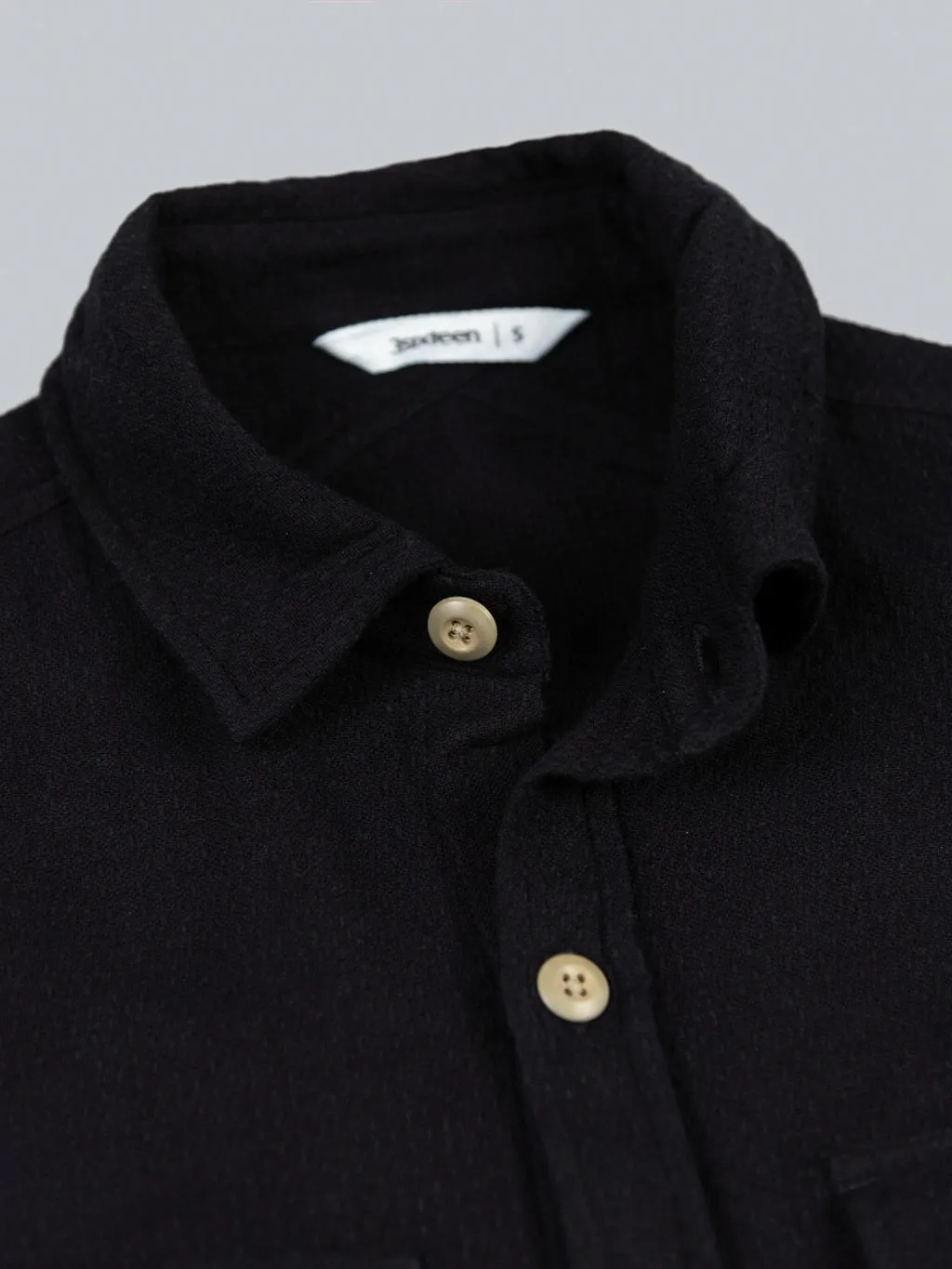 3sixteen CPO Shirt Black Overdye Sashiko