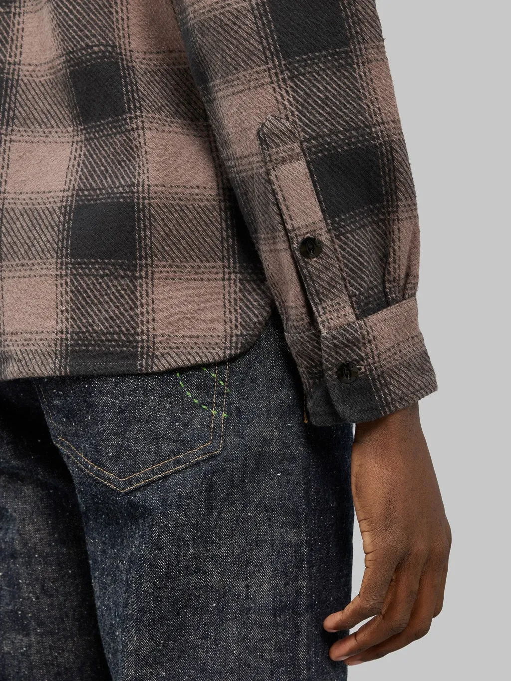 3sixteen Crosscut Flannel Charcoal Twill Plaid