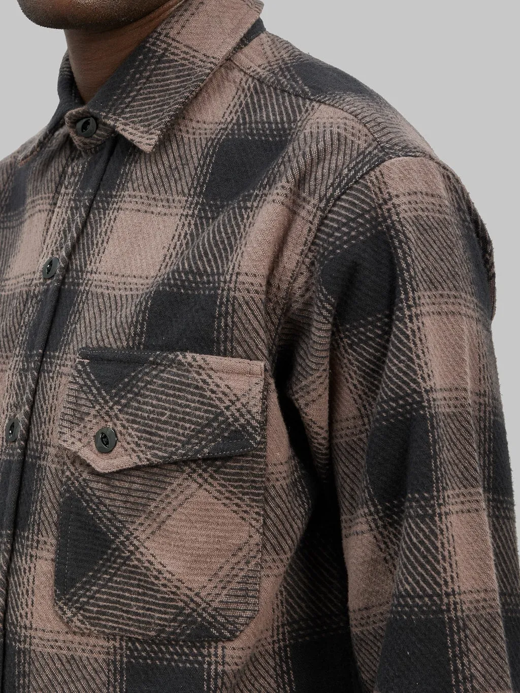 3sixteen Crosscut Flannel Charcoal Twill Plaid