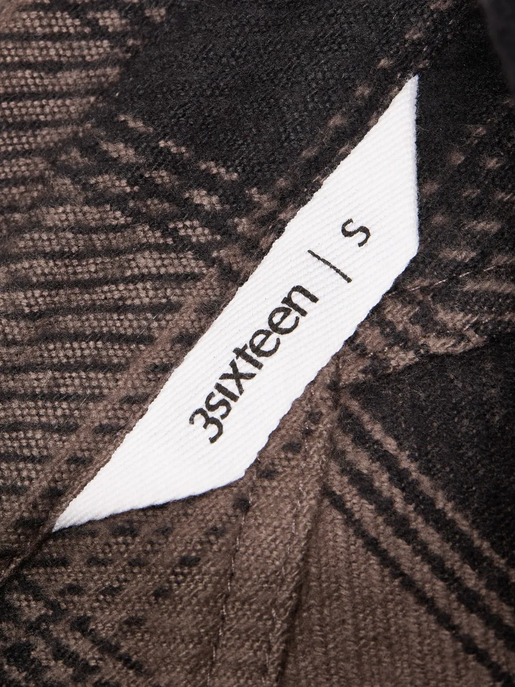 3sixteen Crosscut Flannel Charcoal Twill Plaid