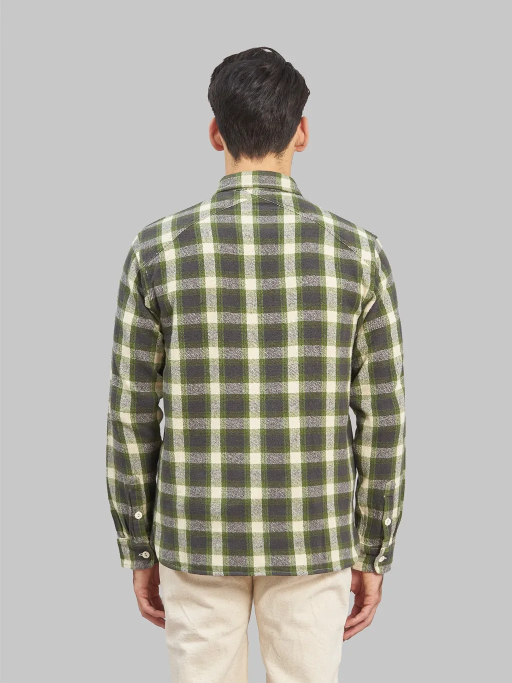 3sixteen Crosscut Flannel Emerald Shaggy Check