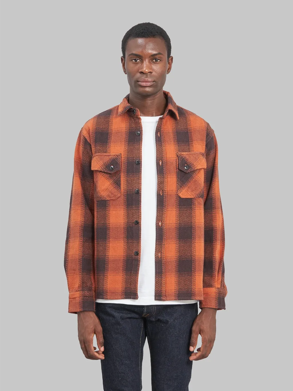 3sixteen Crosscut Flannel Rust Twill