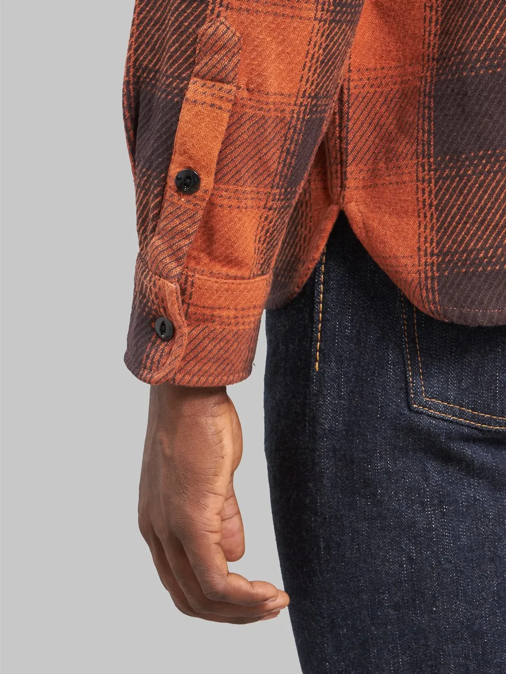 3sixteen Crosscut Flannel Rust Twill