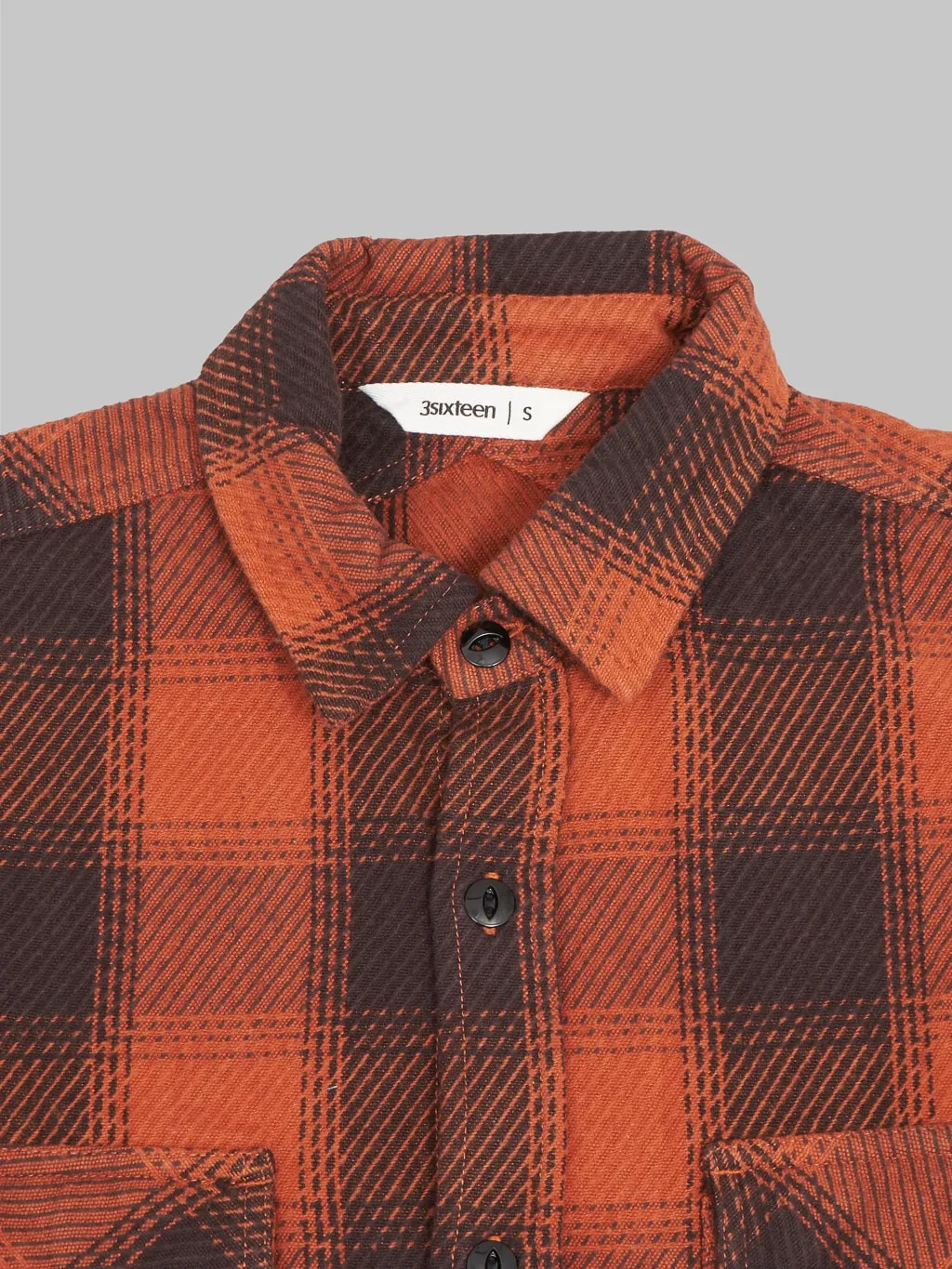 3sixteen Crosscut Flannel Rust Twill