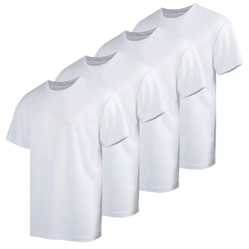 4pcs Men's Short Sleeve Crew T-shirts