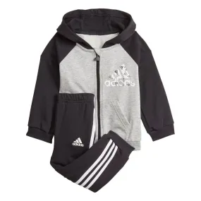 adidas BOS Logo Full Zip Tracksuit - Infant Boys - Medium Grey Heather/Black