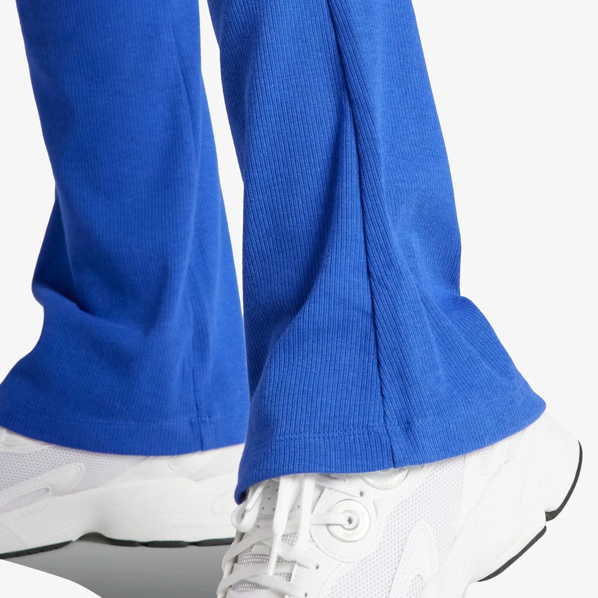 Adidas Originals | ESSENTIALS RIB FLARED PANTS  { SEMI LUCID BLUE