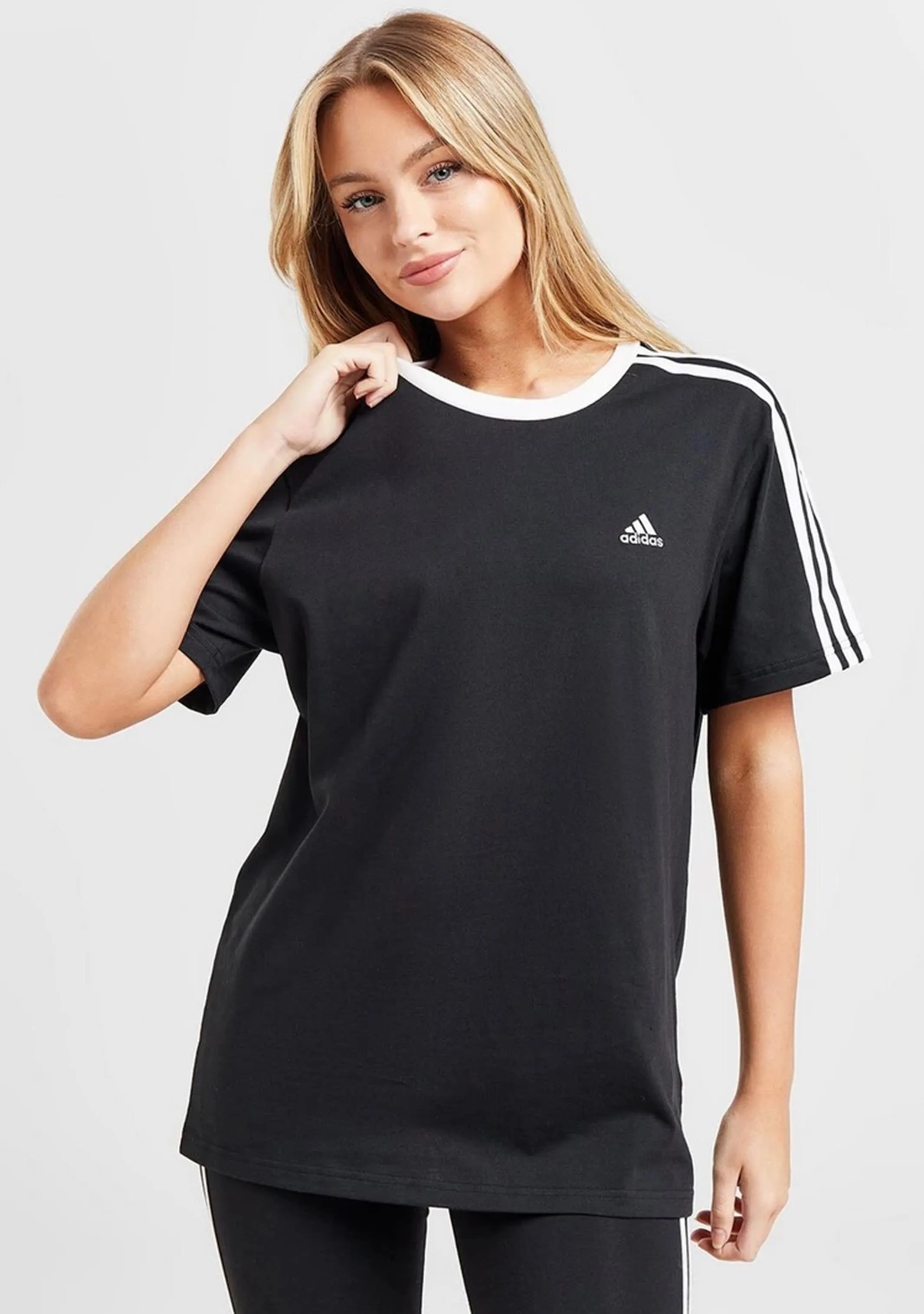 Adidas Womens Essentials 3-Stripes Tee <br> GS1379