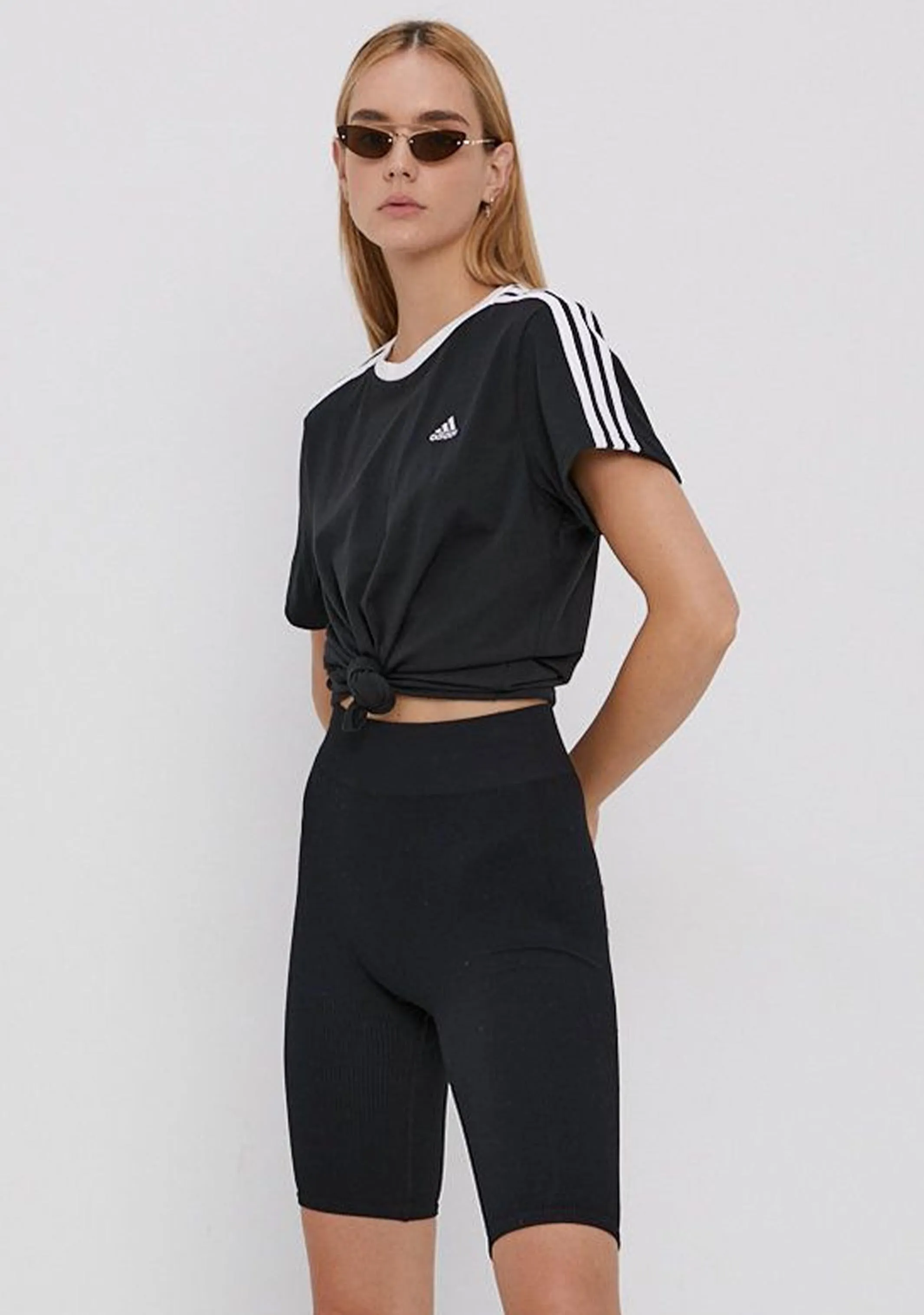 Adidas Womens Essentials 3-Stripes Tee <br> GS1379