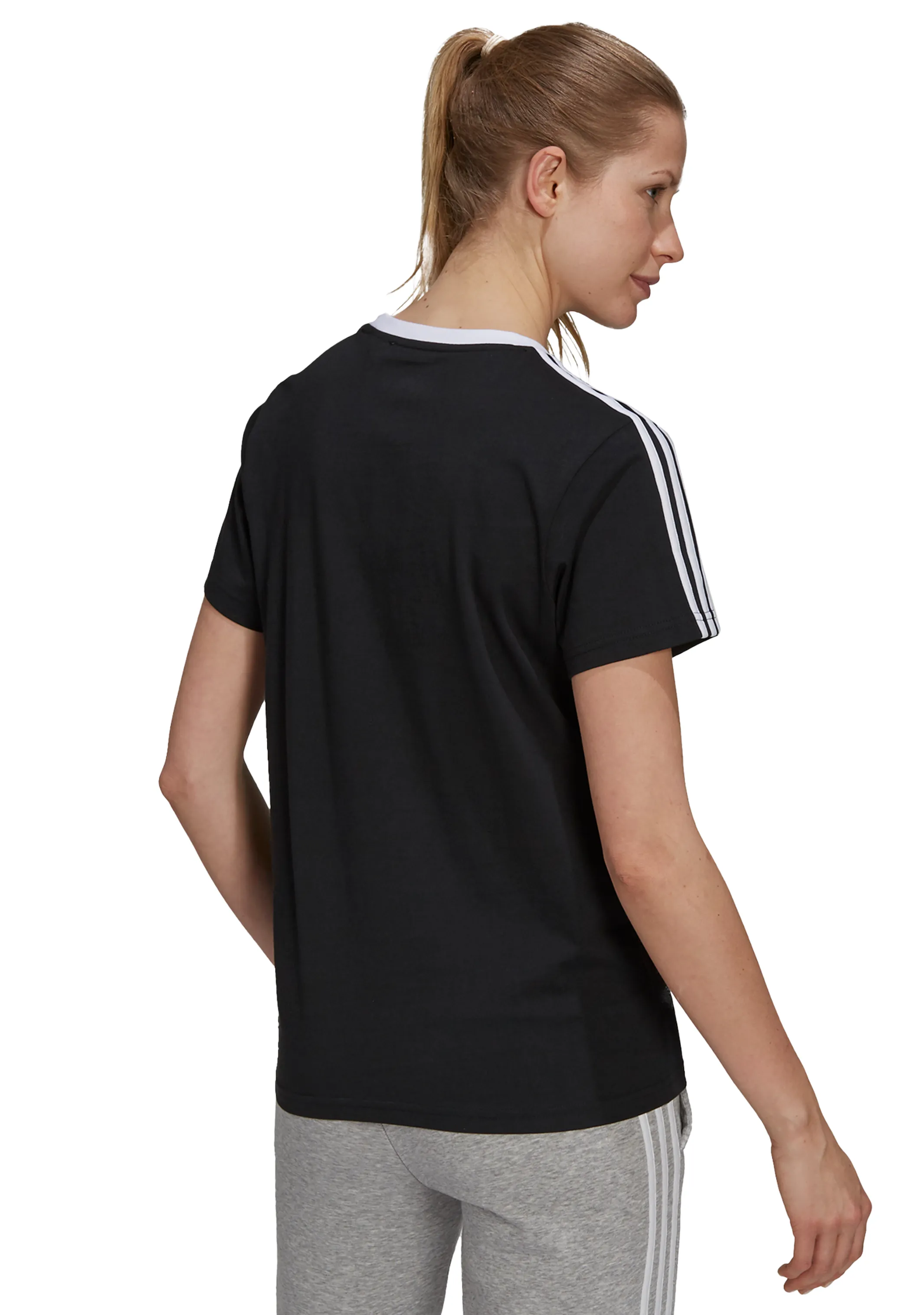 Adidas Womens Essentials 3-Stripes Tee <br> GS1379