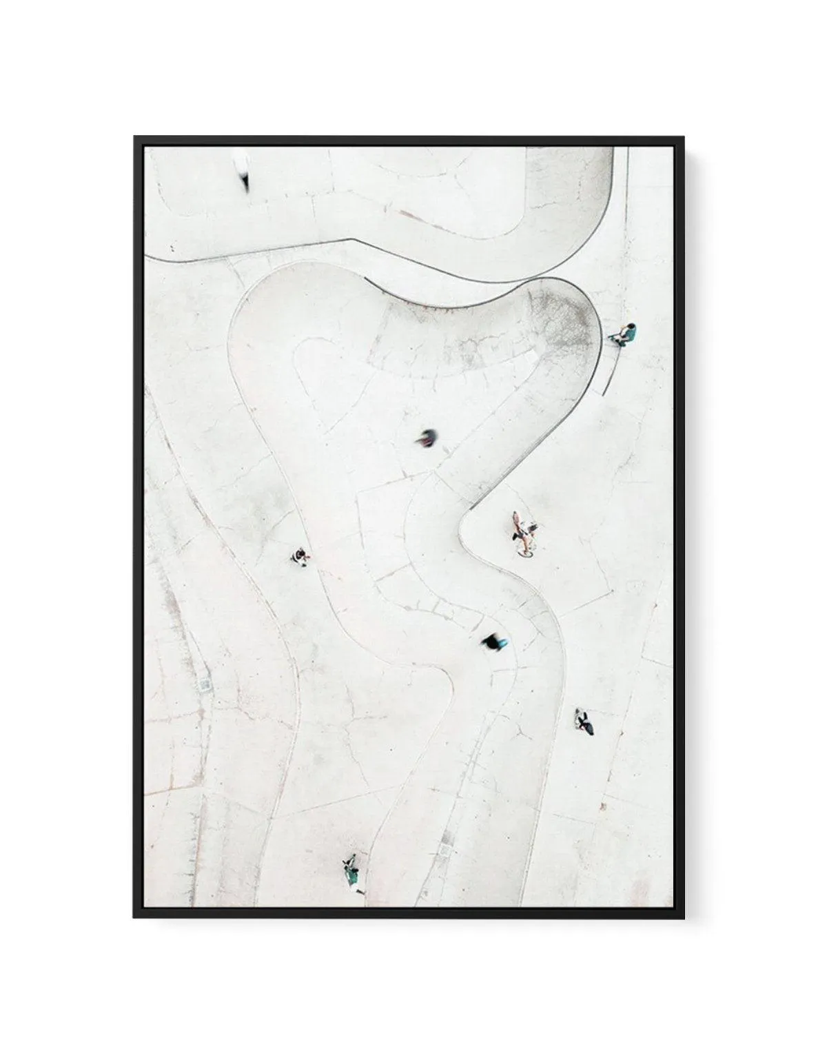 Aerial Skate Park | Framed Canvas Art Print