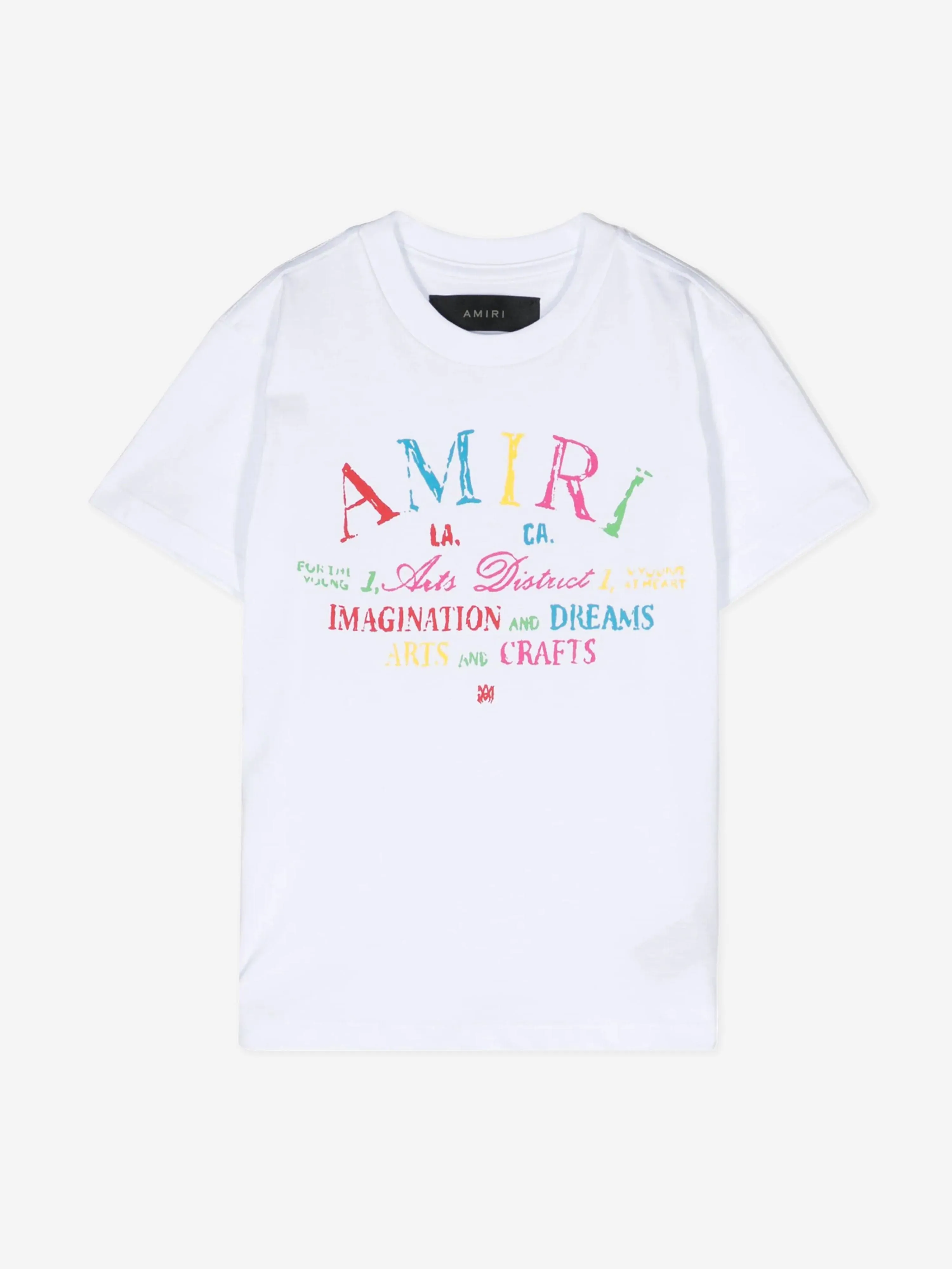 Amiri Kids Arts District Scribble T-Shirt in White