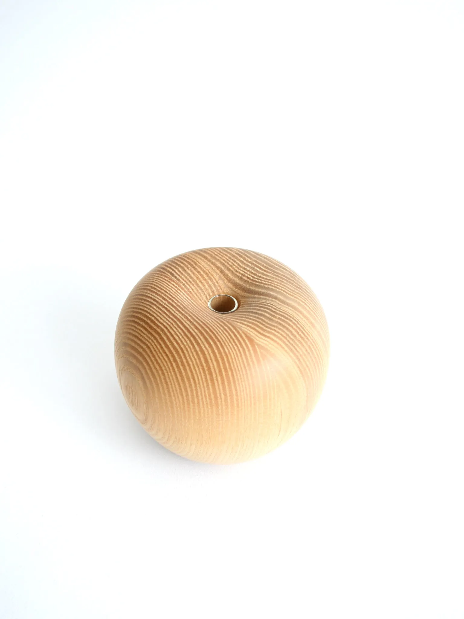 Apple flower vase, wood