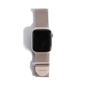 Apple Watch Strap Champagne Metal Mesh – Stainless Steel – 41mm – 49mm