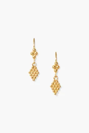 Bijou Drop Earrings Yellow Gold