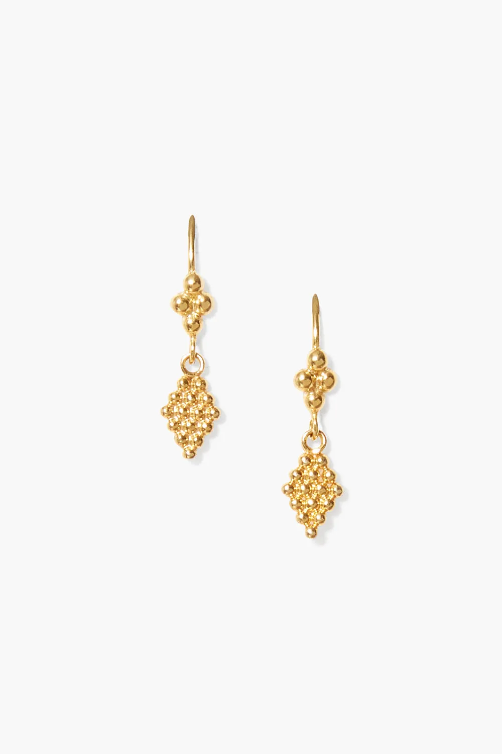 Bijou Drop Earrings Yellow Gold