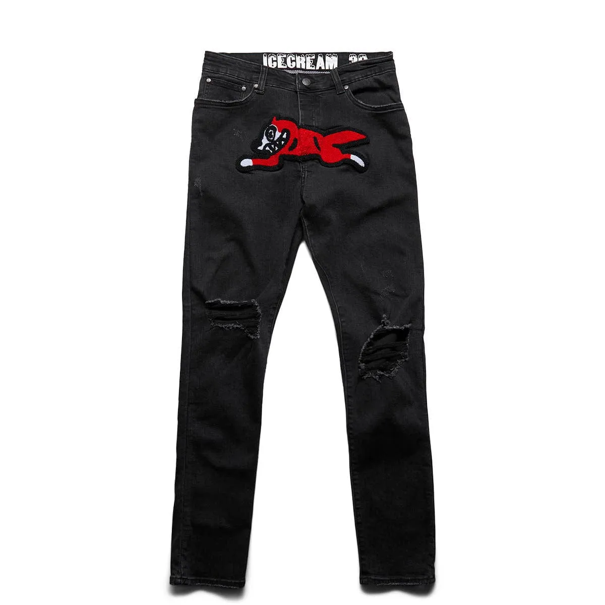 BLACK RUNNING DOG JEAN