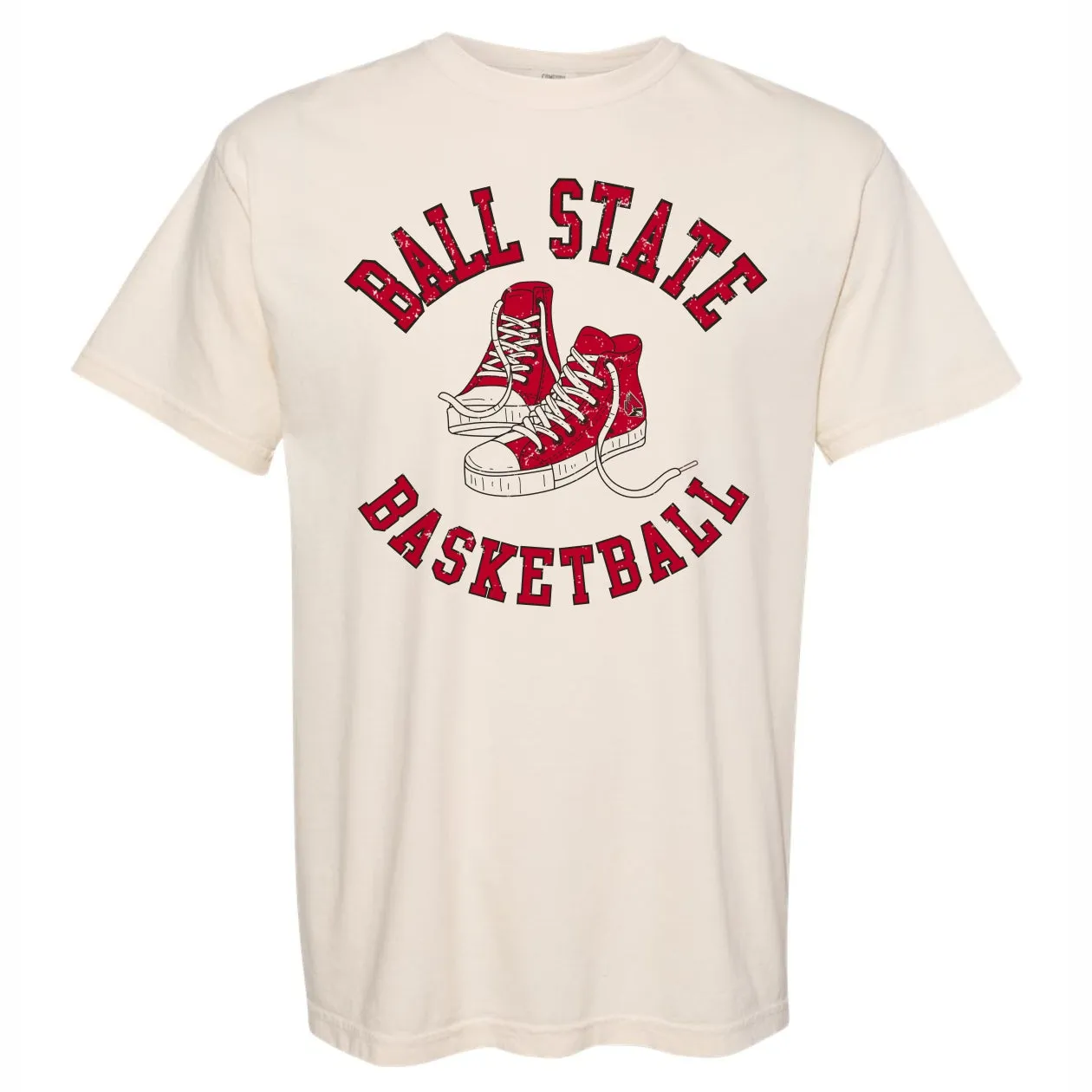 BSU Cardinals Old School Sneaker Basketball Tee