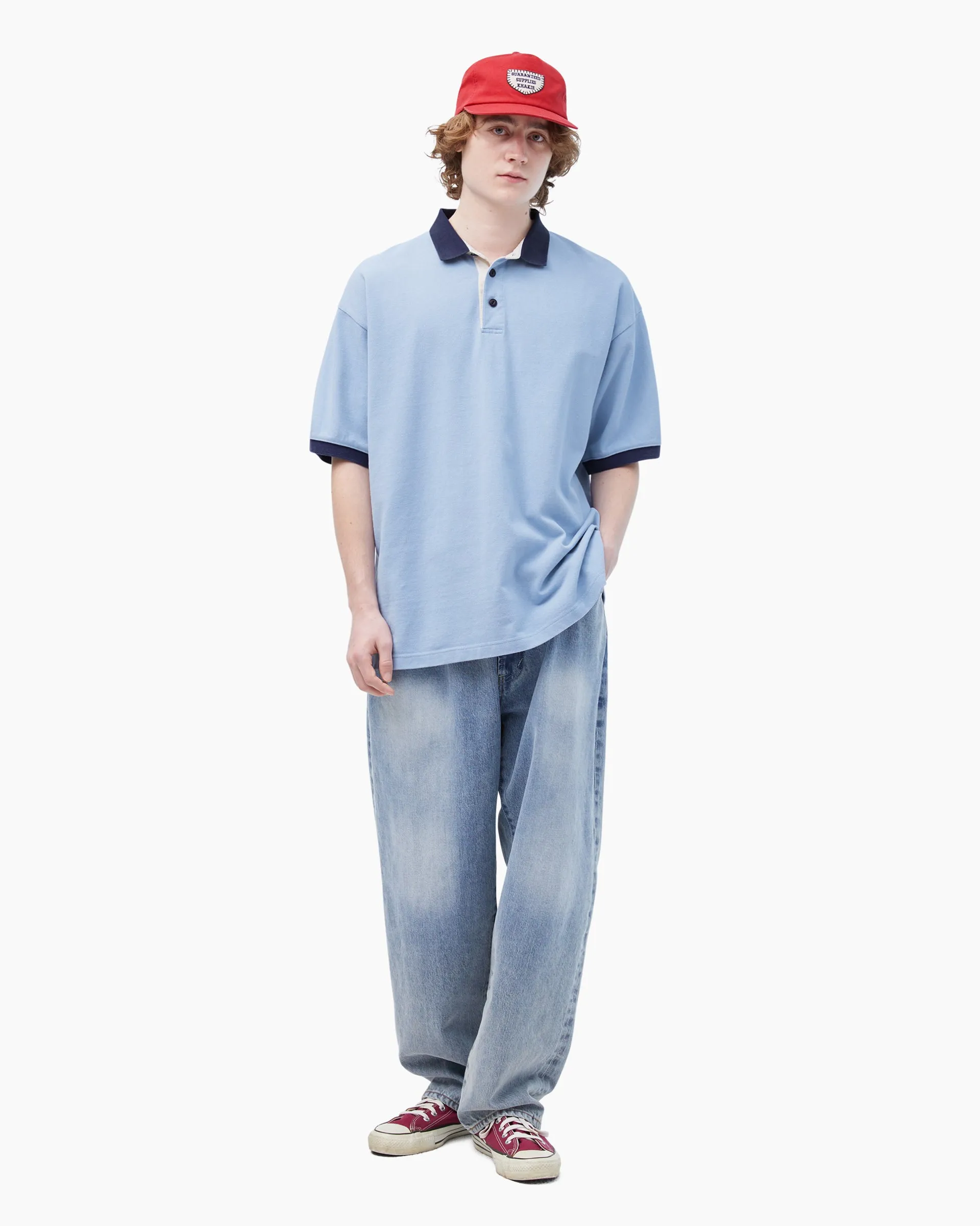 Campus S/S Polo Light Blue