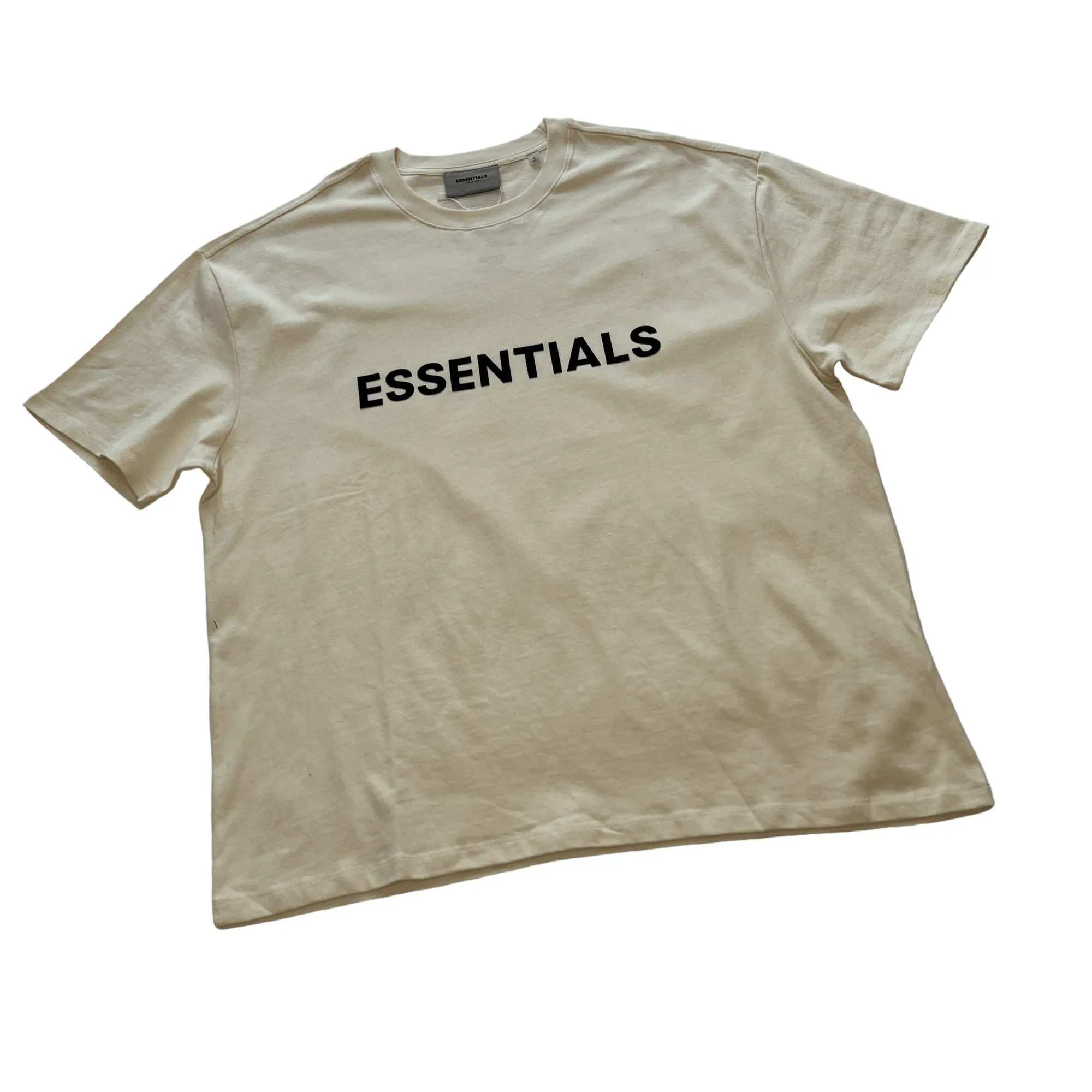 Cream Fear of God Essentials Tee