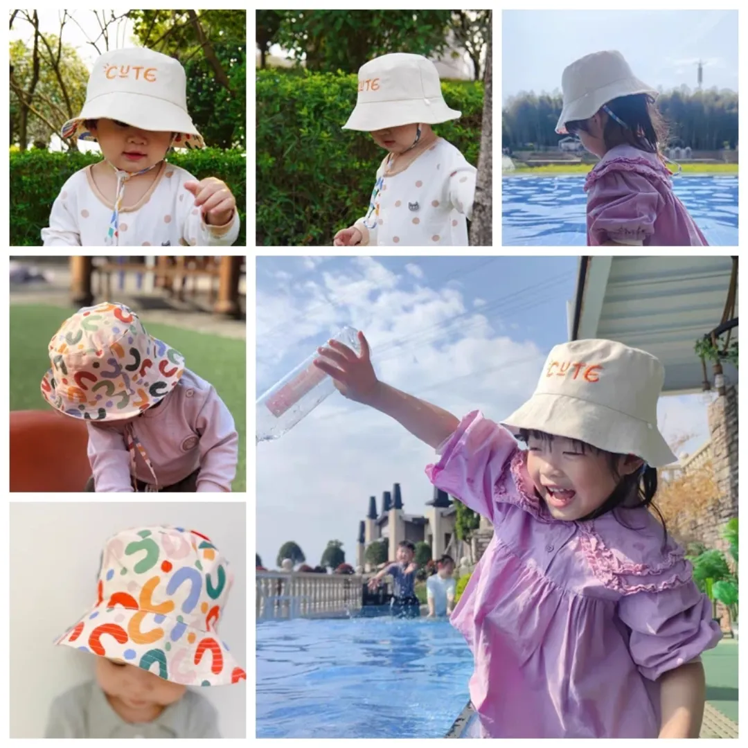 Cute Colourful Reversible Panama Hat