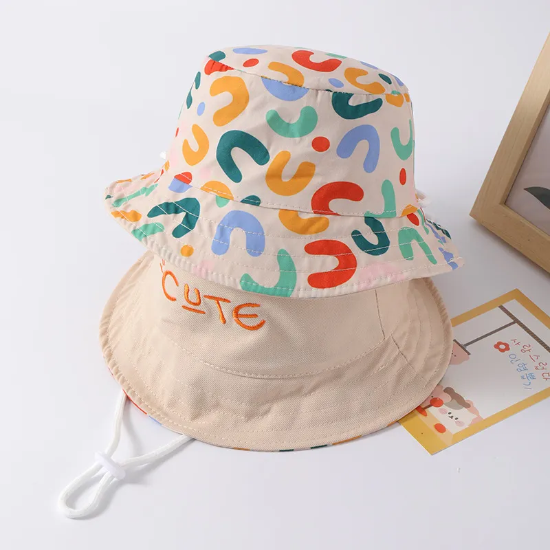 Cute Colourful Reversible Panama Hat