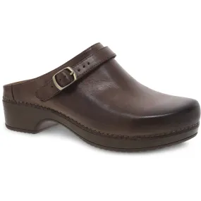 Dansko Berry Clog - Brown Milled Burnished