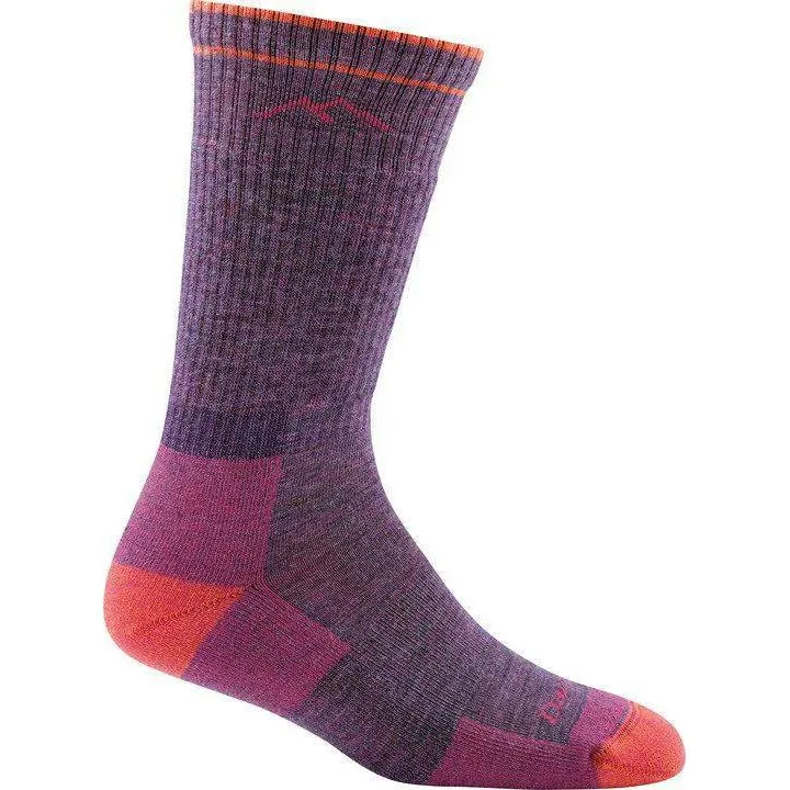 Darn Tough 1907 Womens Hike Boot Cushion Socks - Plum Heather