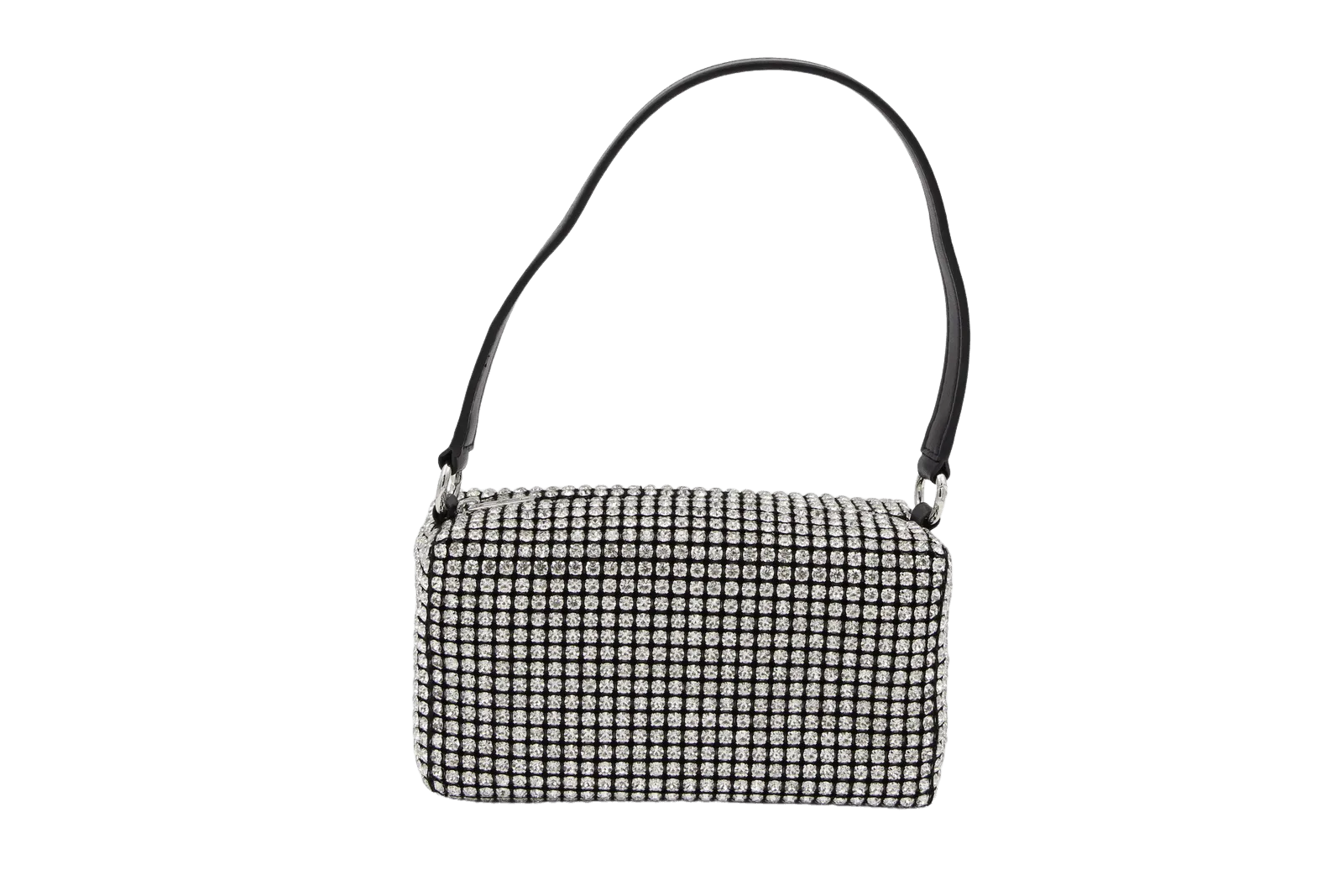 Fabucci Diamante Box Bag with Leather Strap