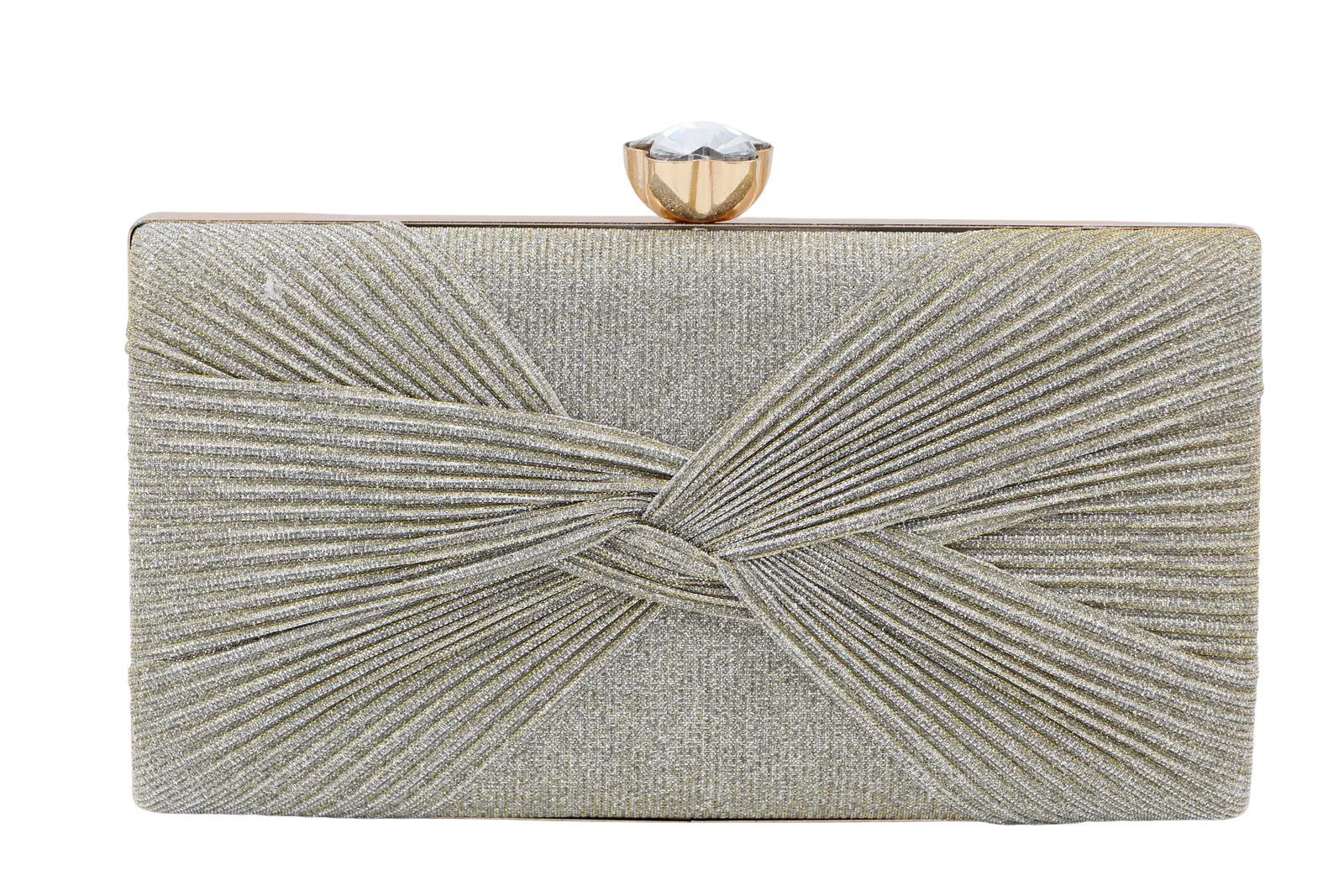 Fabucci Sand  Shimmer Box Clutch bag