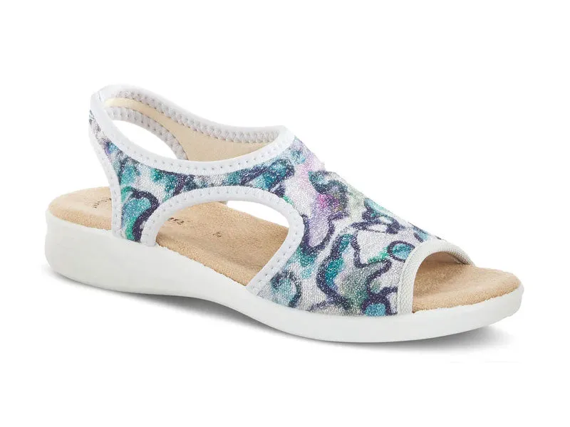 Flexus by Spring Step Nyaman-Swirl - Womens Slip On Sandal