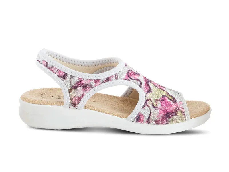 Flexus by Spring Step Nyaman-Swirl - Womens Slip On Sandal