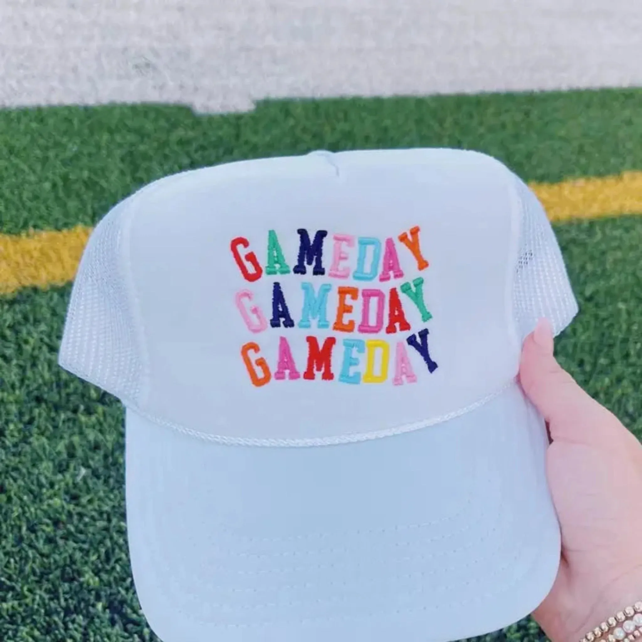 Gameday Trucker Hat - White