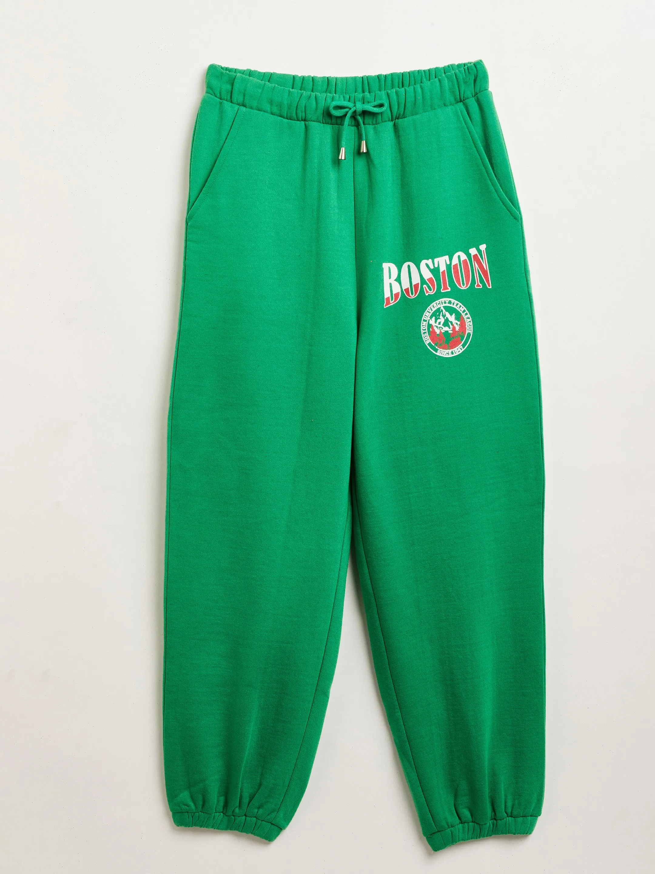 Girls Green BOSTON Oversized Sweatshirt With Joggers