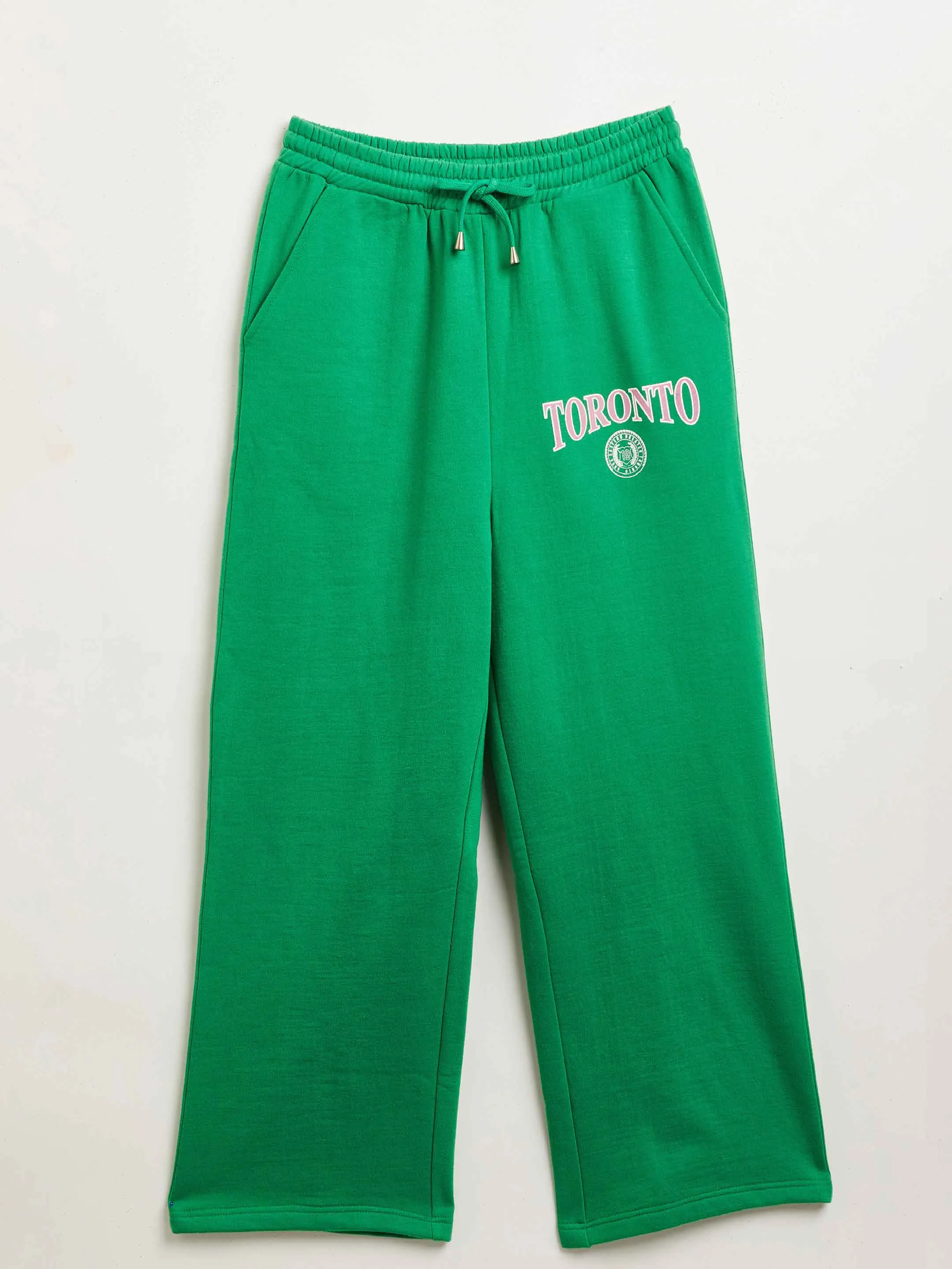 Girls Green TORONTO Oversized Sweatshirt With Track Pants