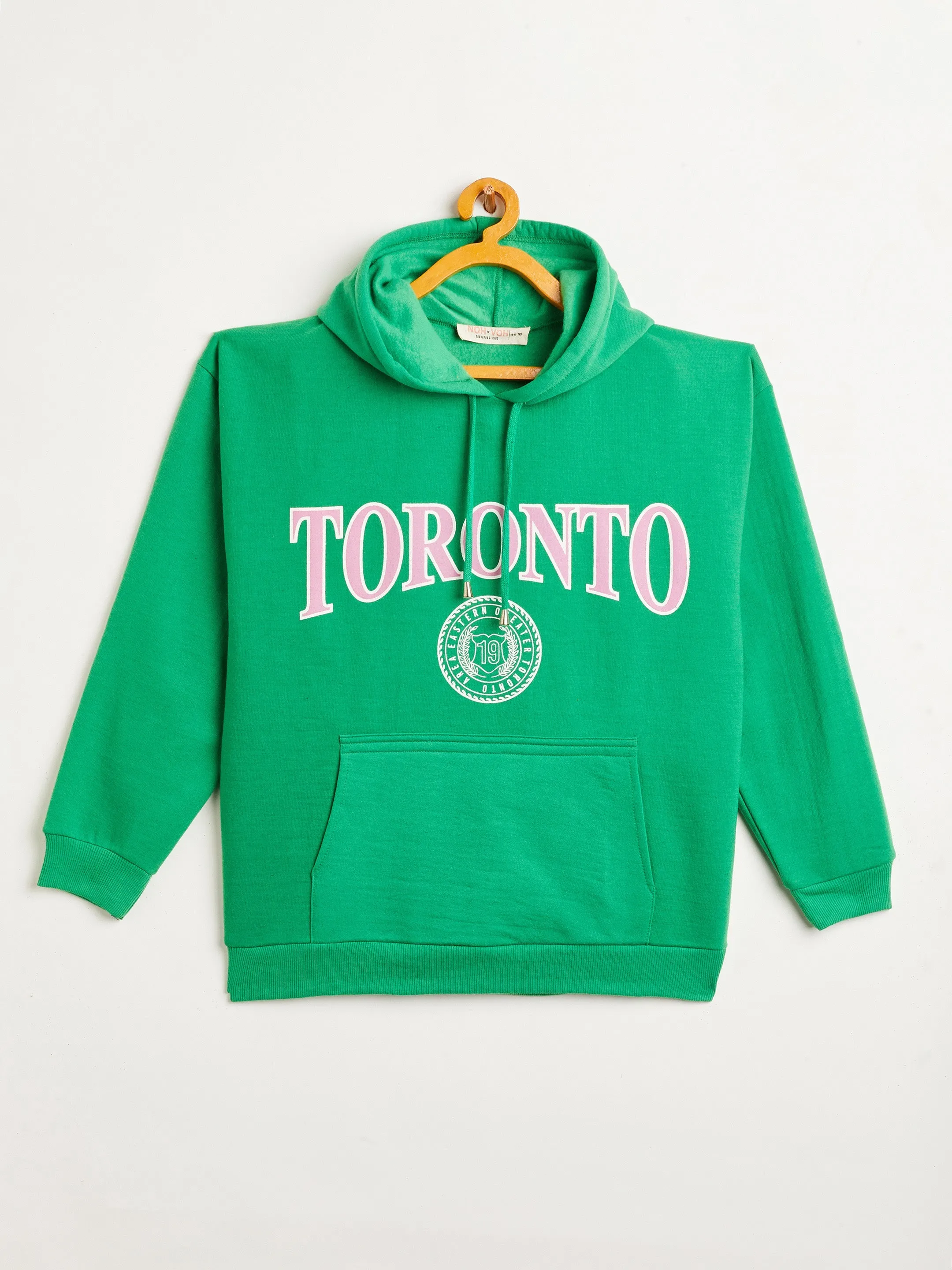 Girls Green TORONTO Oversized Sweatshirt With Track Pants