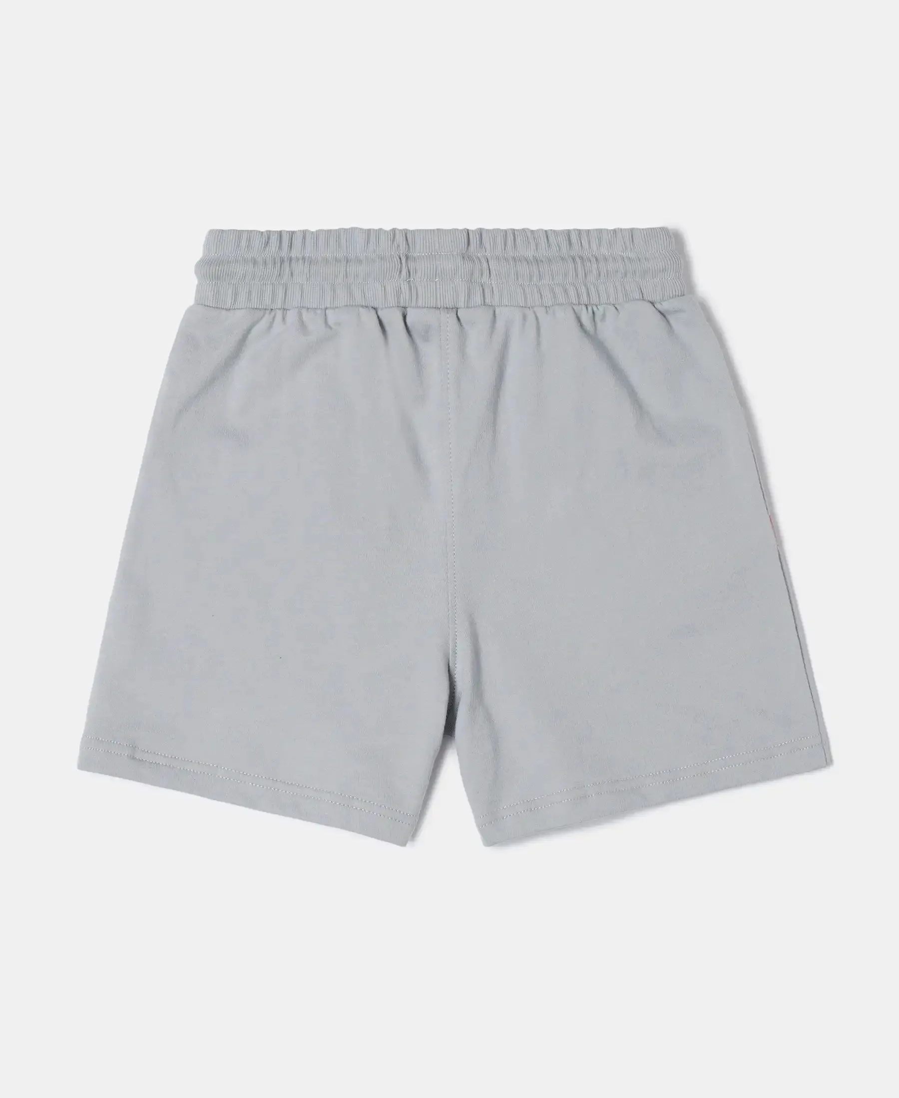 Girl's Super Combed Cotton French Terry Solid Shorts - Quarry