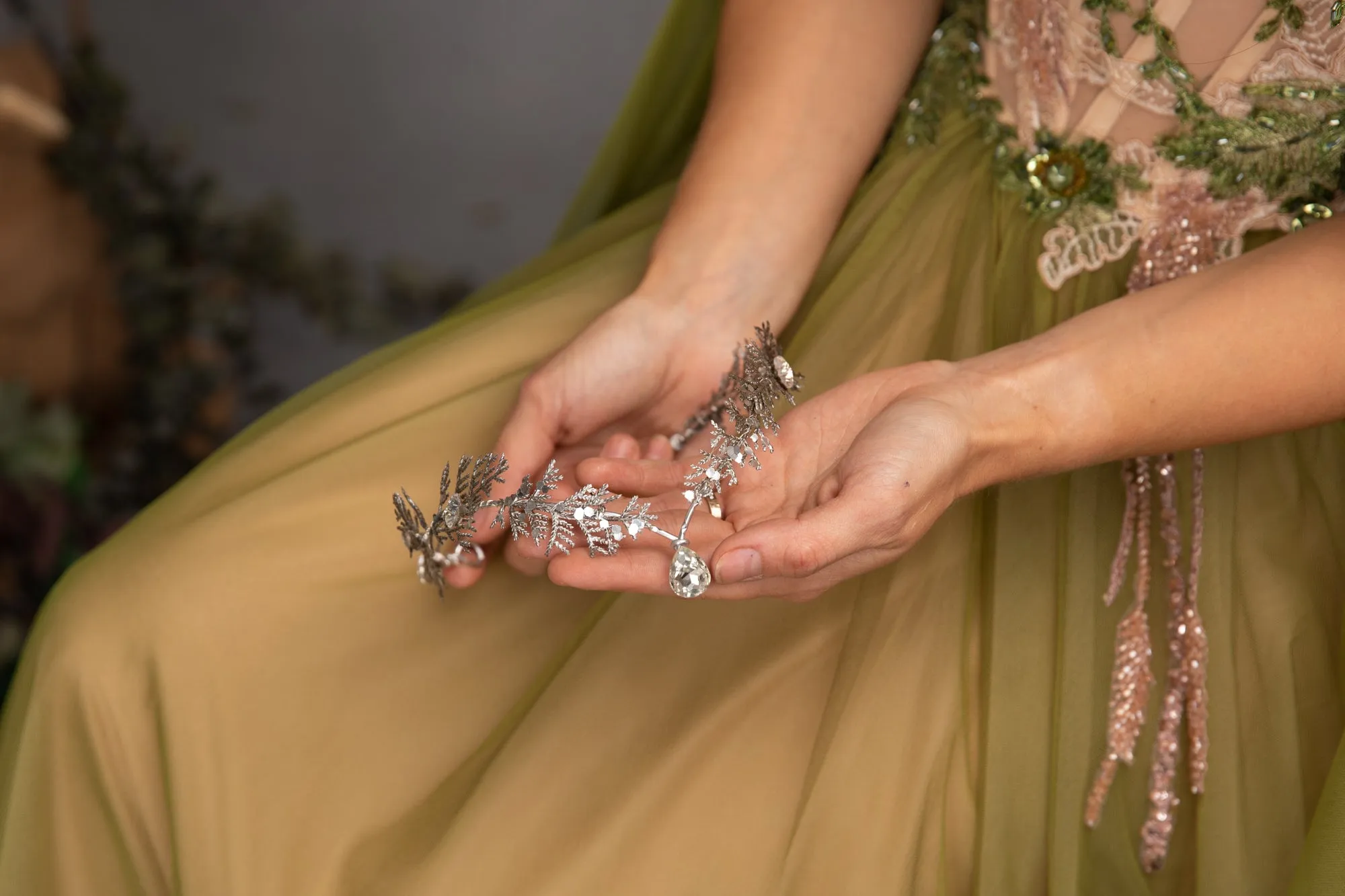 Glamour bridal elf crown