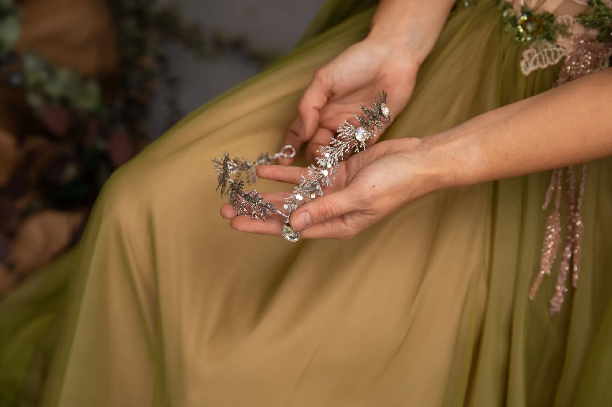 Glamour bridal elf crown