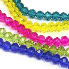 Glass Bead Bundle Summer Rondelle – 5 strands