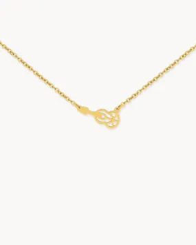 Guitar Necklace, Gold