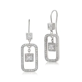 Icy Link Earrings - White Gold