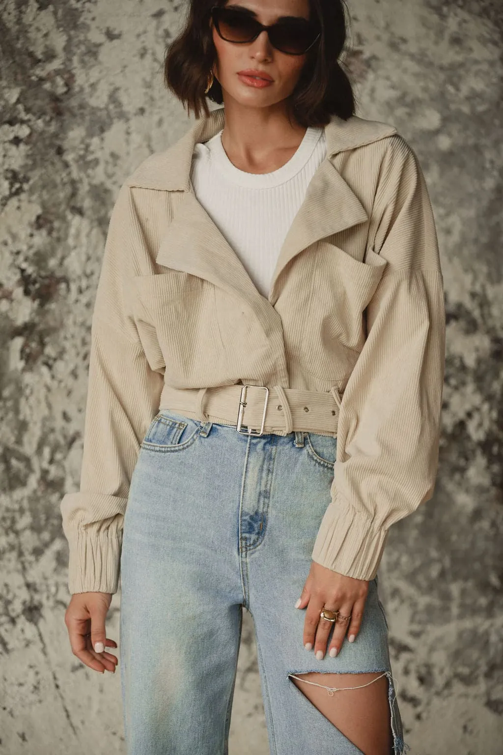 Jones Bone Cropped Corduroy Jacket