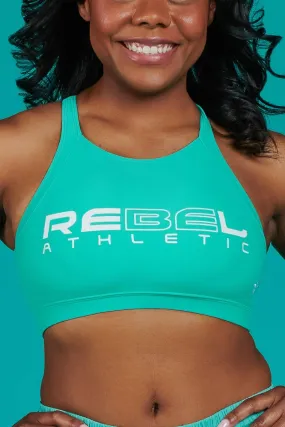 Layce Sports Bra in Aqua