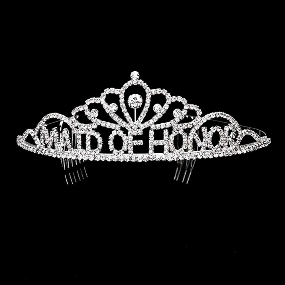 Maid Of Honor Rhinestone Princess Tiara