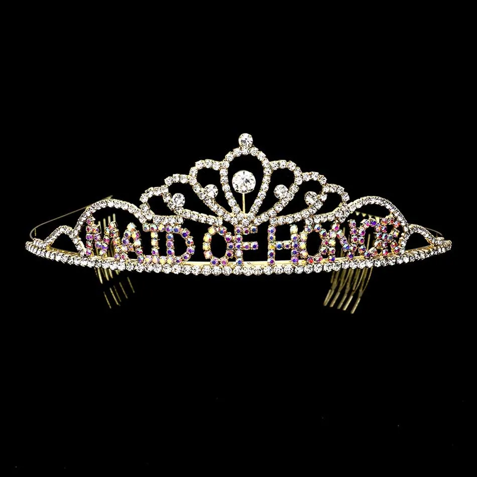 Maid Of Honor Rhinestone Princess Tiara