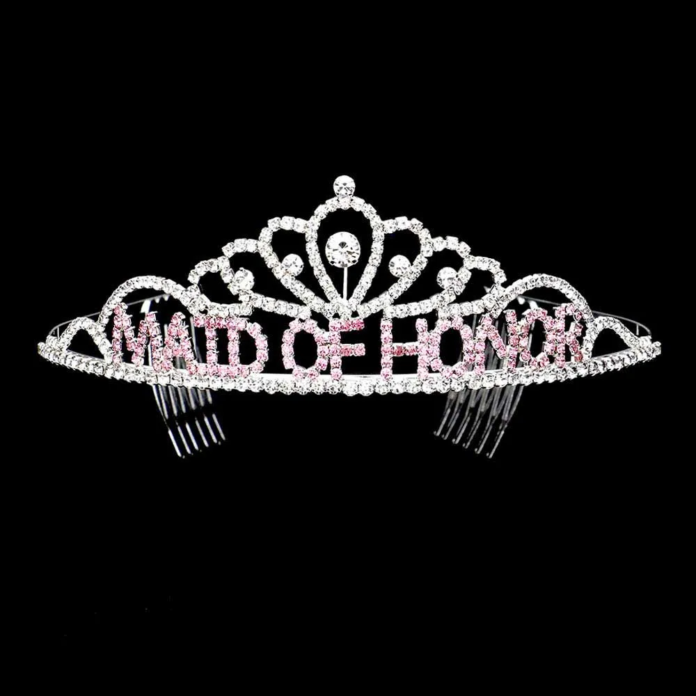 Maid Of Honor Rhinestone Princess Tiara