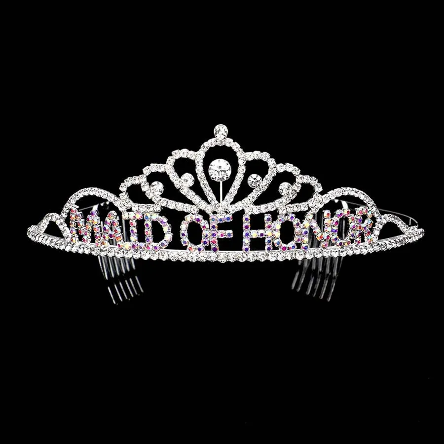 Maid Of Honor Rhinestone Princess Tiara